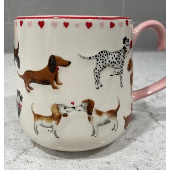 DOGS 3D Dogs Dalmation Scottie Dachshund Beagle 20oz Dog Mug Valentines Day Gift - Picture 1 of 8